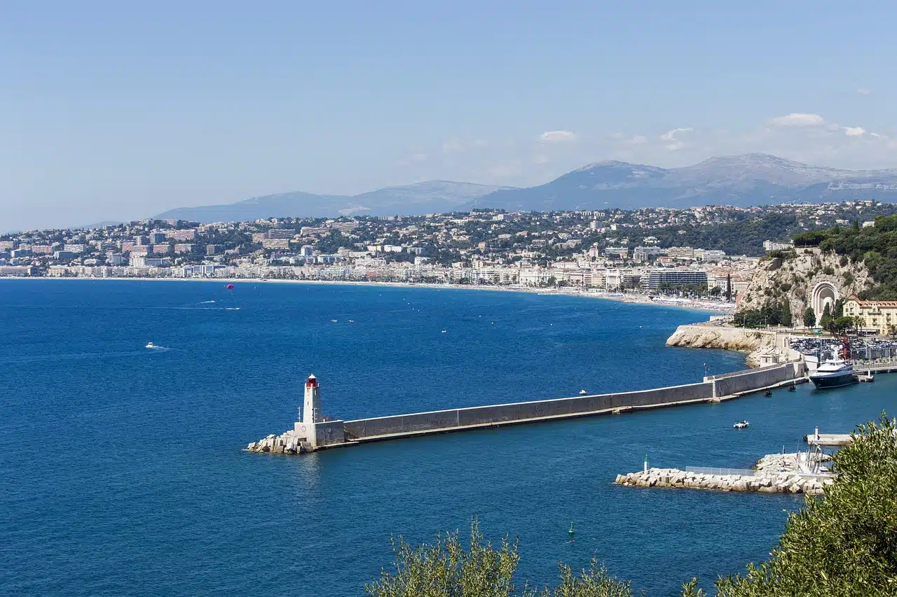 Colorful Italian Riviera coastline